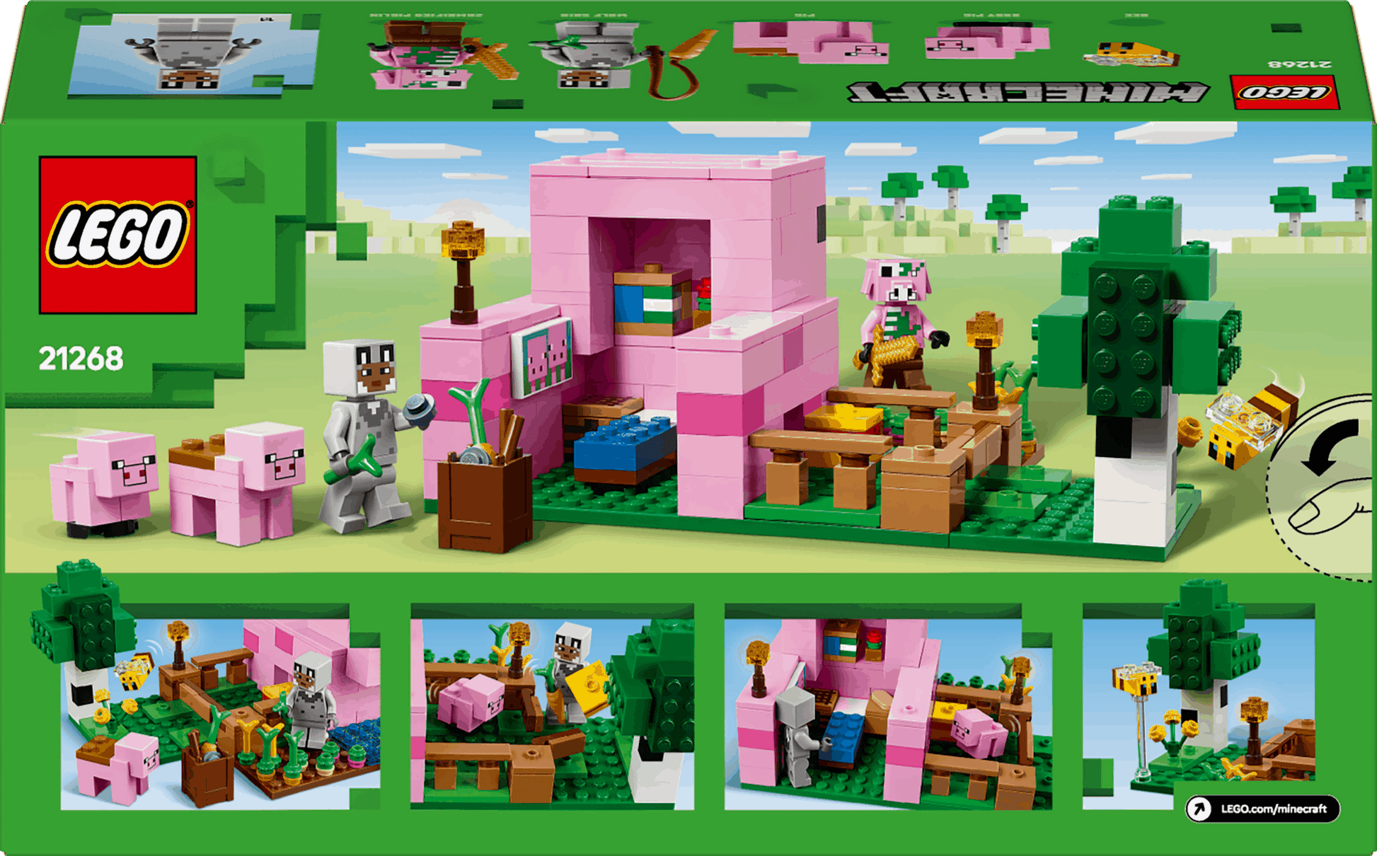 Lego Minecraft 21268 The Baby Pig House Toy Playset for Ages 7 and Up - Glamorous Boutique