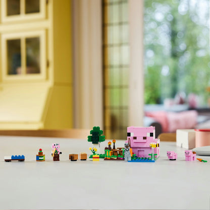 Lego Minecraft 21268 The Baby Pig House Toy Playset for Ages 7 and Up - Glamorous Boutique
