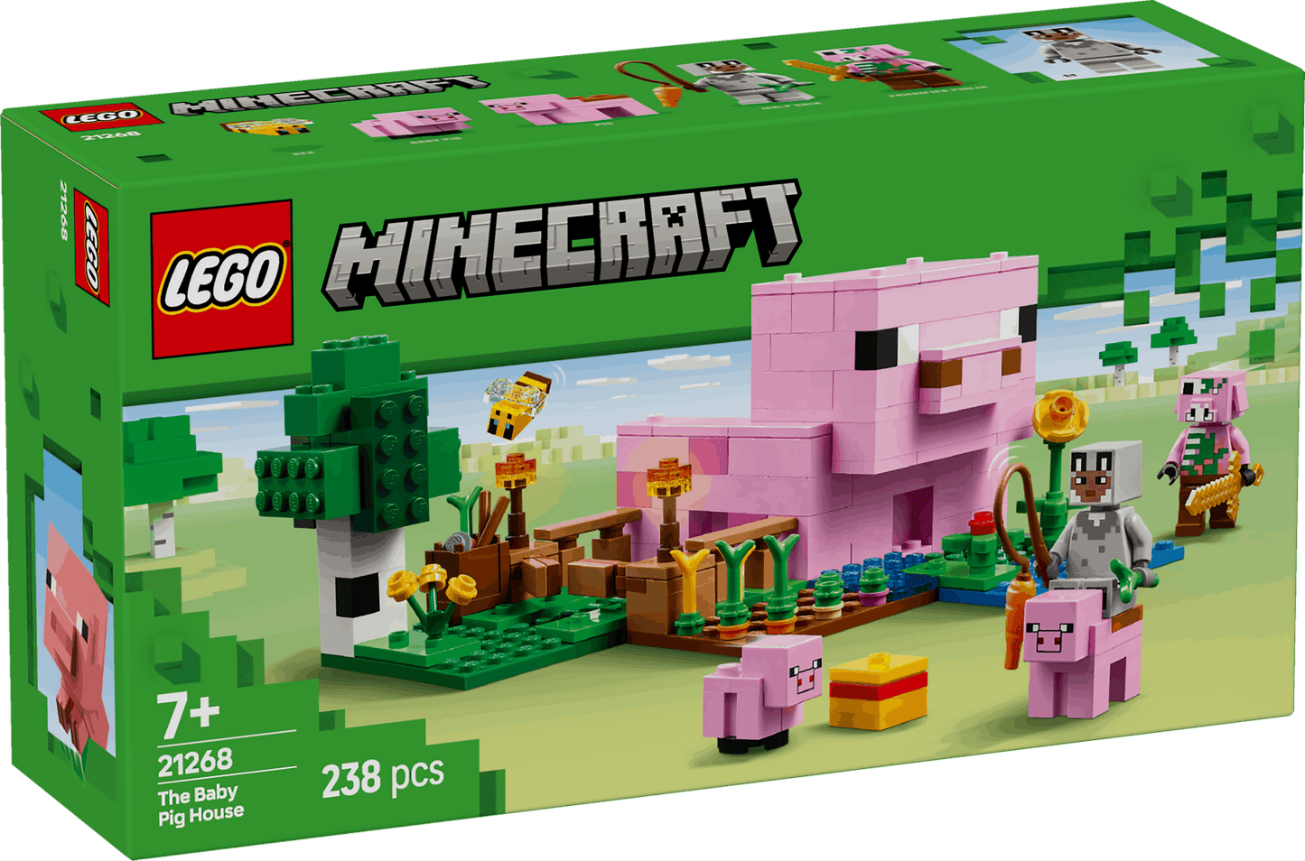 Lego Minecraft 21268 The Baby Pig House Toy Playset for Ages 7 and Up - Glamorous Boutique