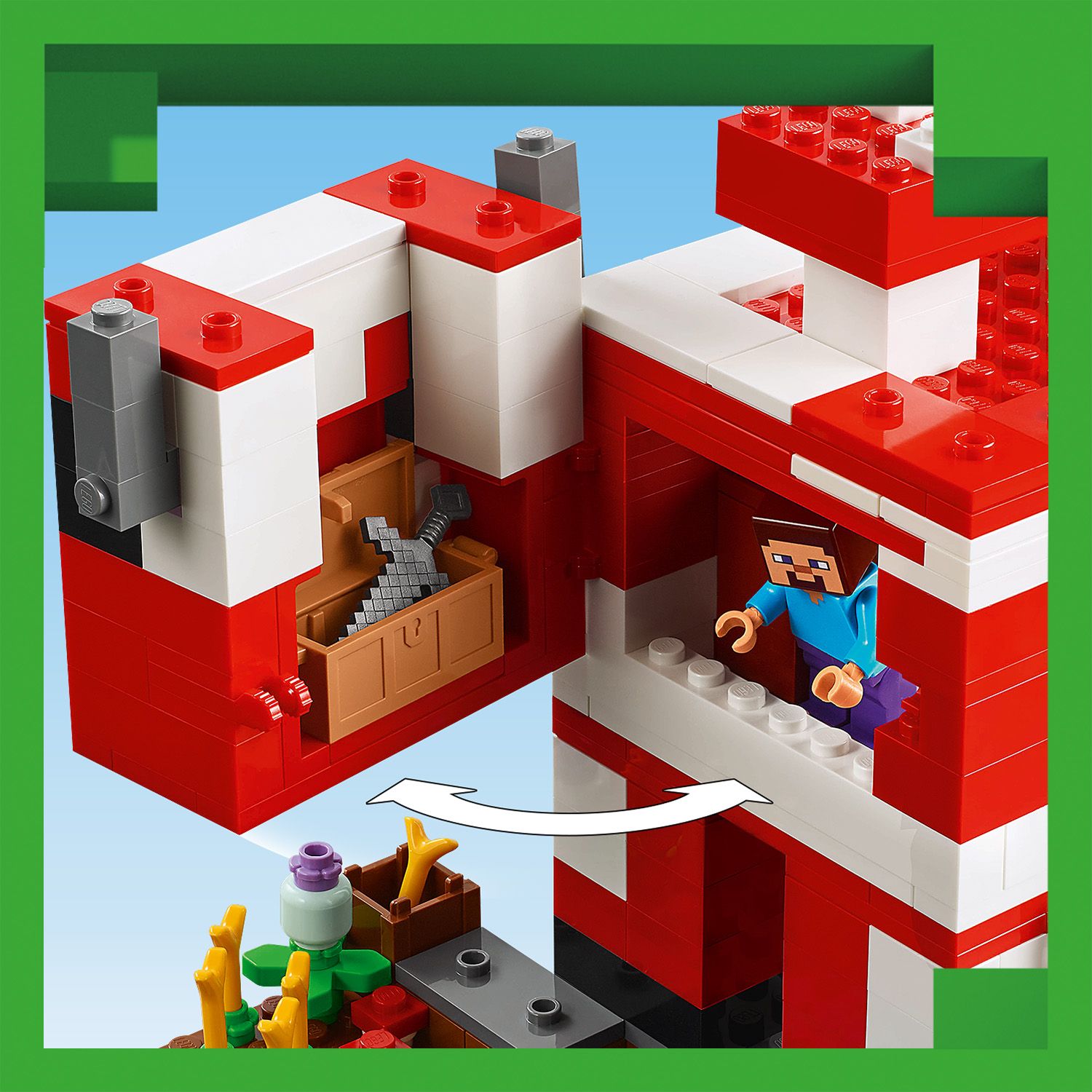 Lego Minecraft 21270 The Mooshroom House Toy Playset for Ages 8 and Up - Glamorous Boutique