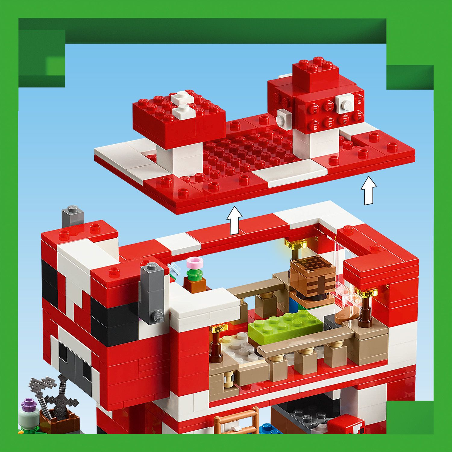 Lego Minecraft 21270 The Mooshroom House Toy Playset for Ages 8 and Up - Glamorous Boutique