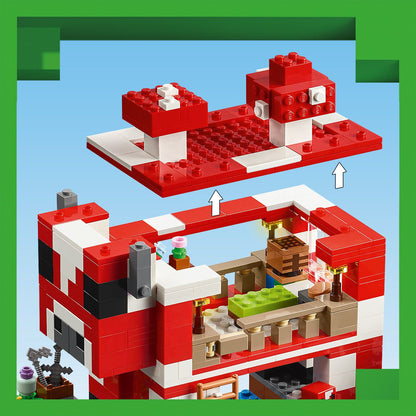 Lego Minecraft 21270 The Mooshroom House Toy Playset for Ages 8 and Up - Glamorous Boutique