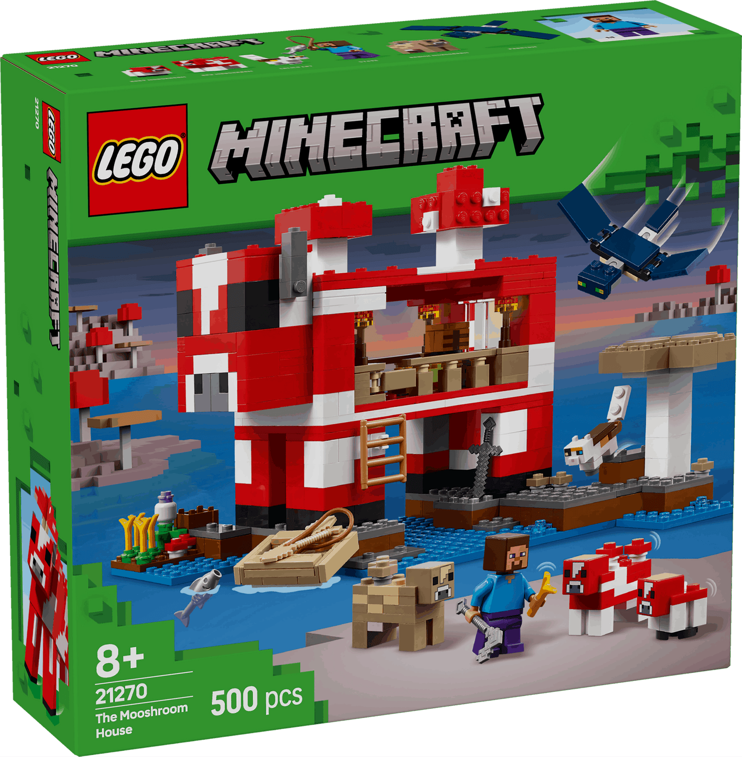 Lego Minecraft 21270 The Mooshroom House Toy Playset for Ages 8 and Up - Glamorous Boutique