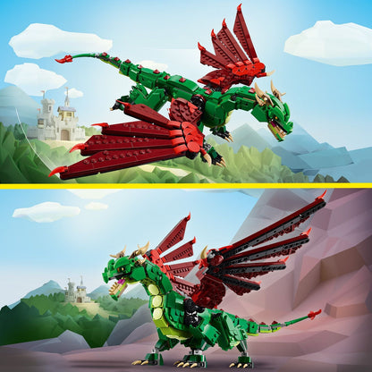 Lego Creator 3 in 1 31161 Medieval Dragon Toy Playset for Ages 9 & Up - Glamorous Boutique