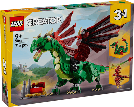 Lego Creator 3 in 1 31161 Medieval Dragon Toy Playset for Ages 9 & Up - Glamorous Boutique