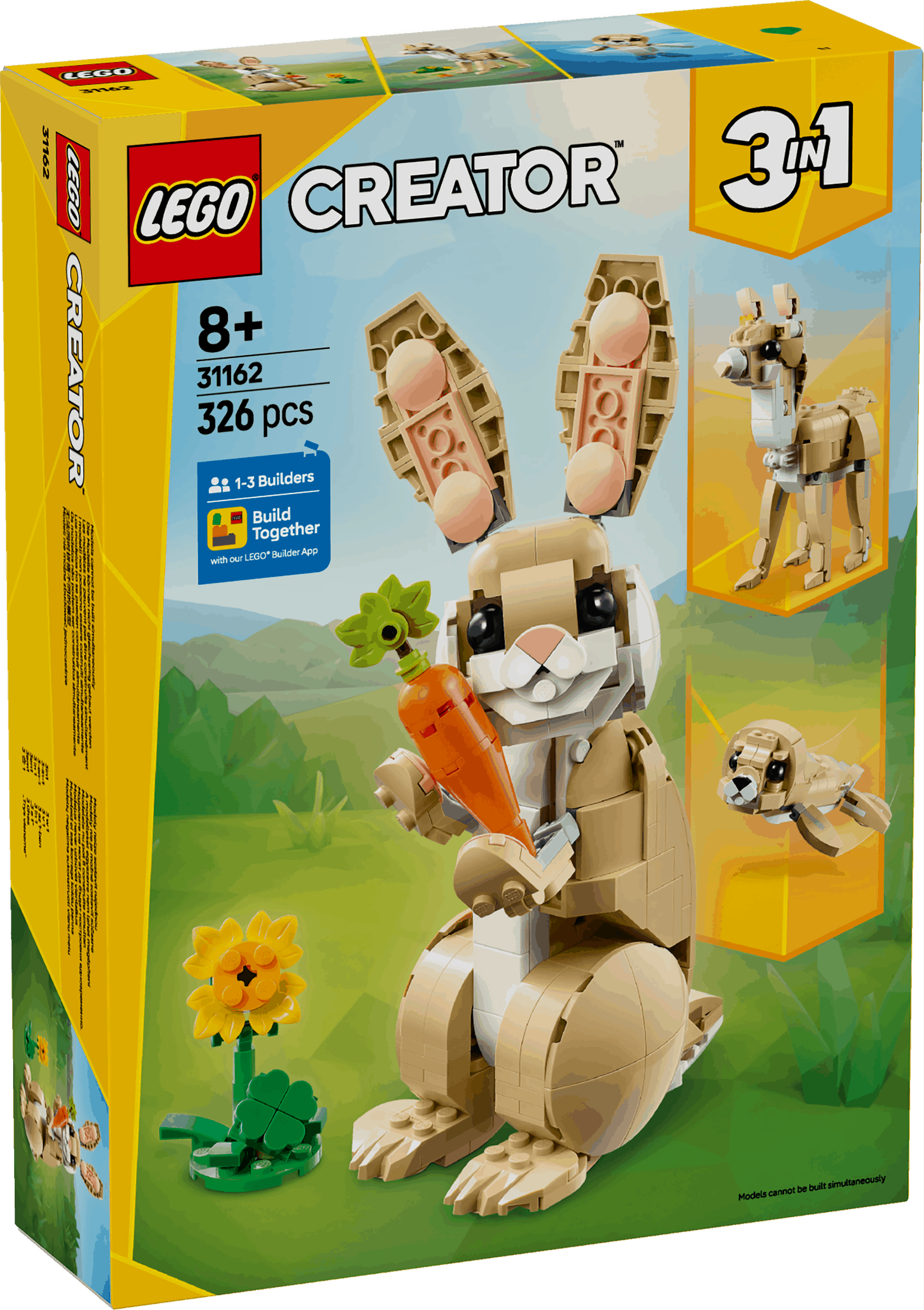 Lego Creator 3 in 1 31162 Cute Bunny Rebuildable Toy for Ages 8 and Up - Glamorous Boutique