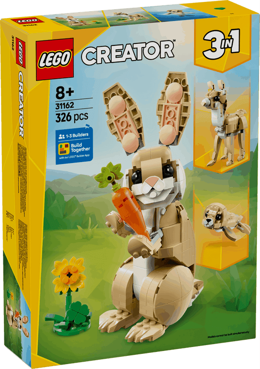 Lego Creator 3 in 1 31162 Cute Bunny Rebuildable Toy for Ages 8 and Up - Glamorous Boutique