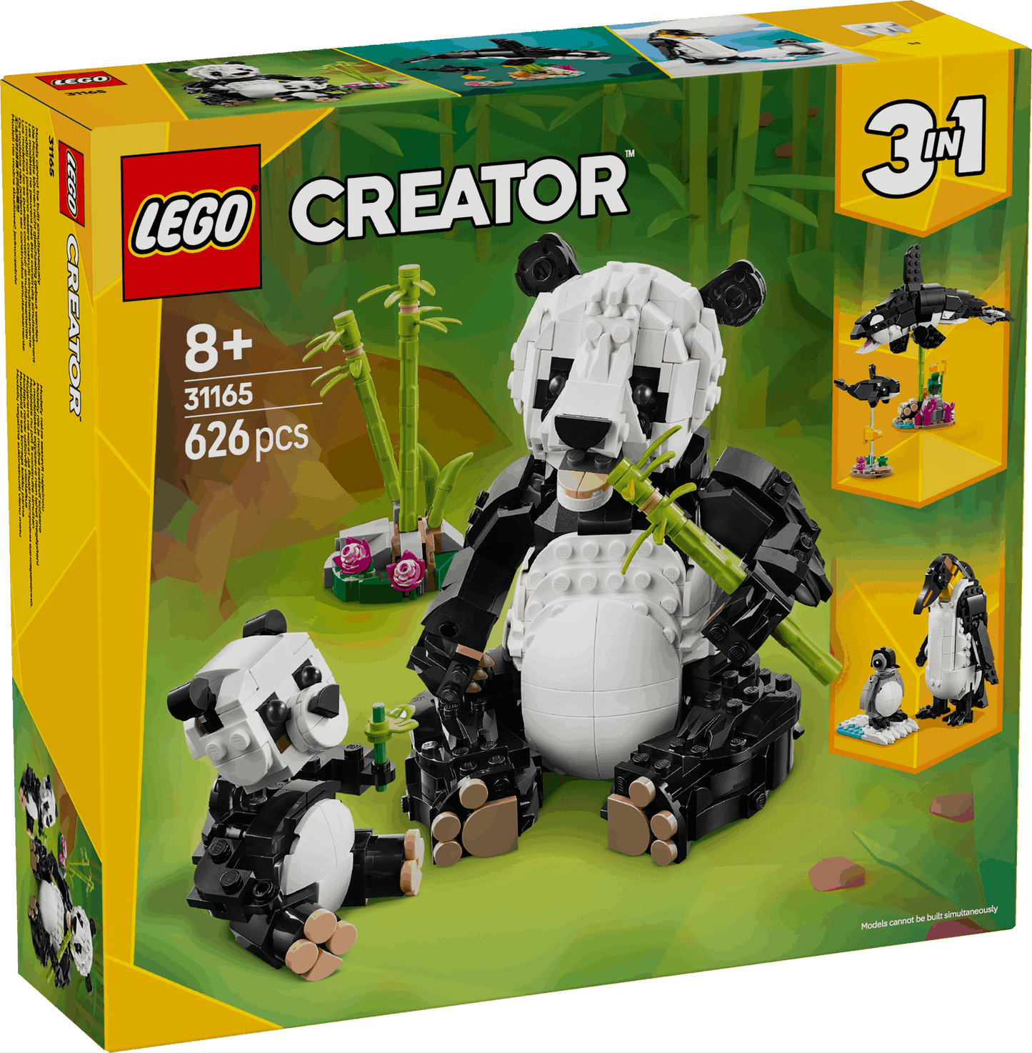 Lego Creator 3 in 1 31165 Wild Animals: Panda Family for Ages 8 and Up - Glamorous Boutique