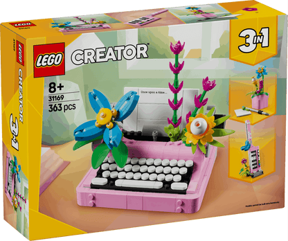 Lego Creator 3 in 1 31169 Typewriter with Flowers for Ages 8 and Up - Glamorous Boutique