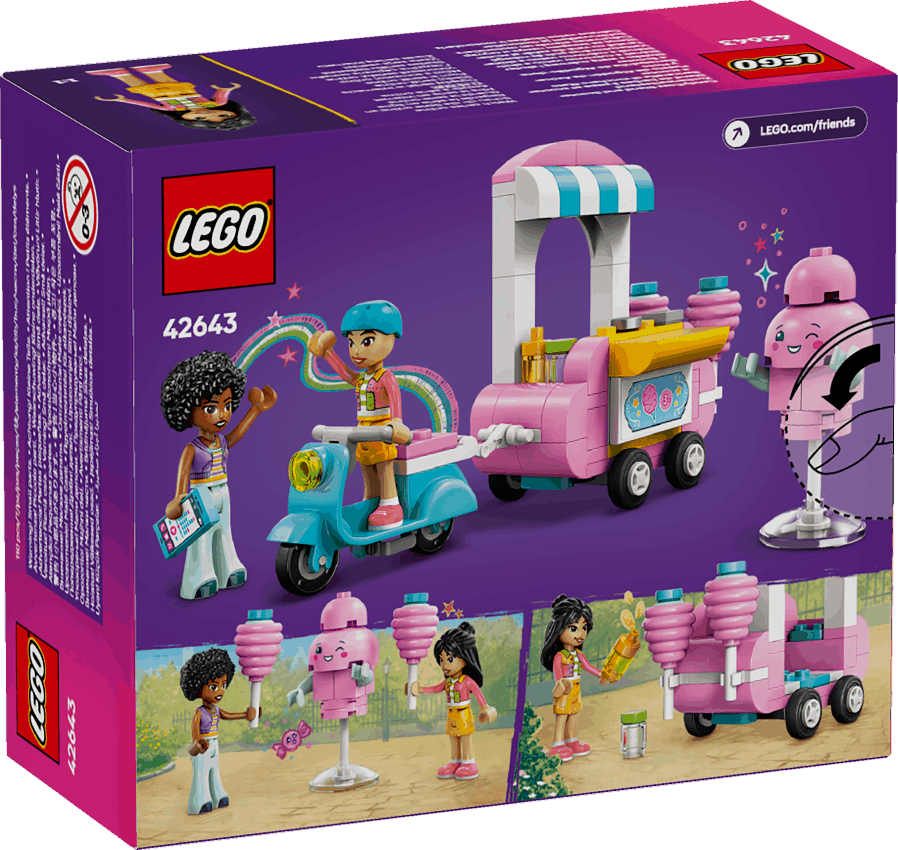 Lego Friends 42643 Cotton Candy Stand & Scooter Playset for Age 6 & Up - Glamorous Boutique