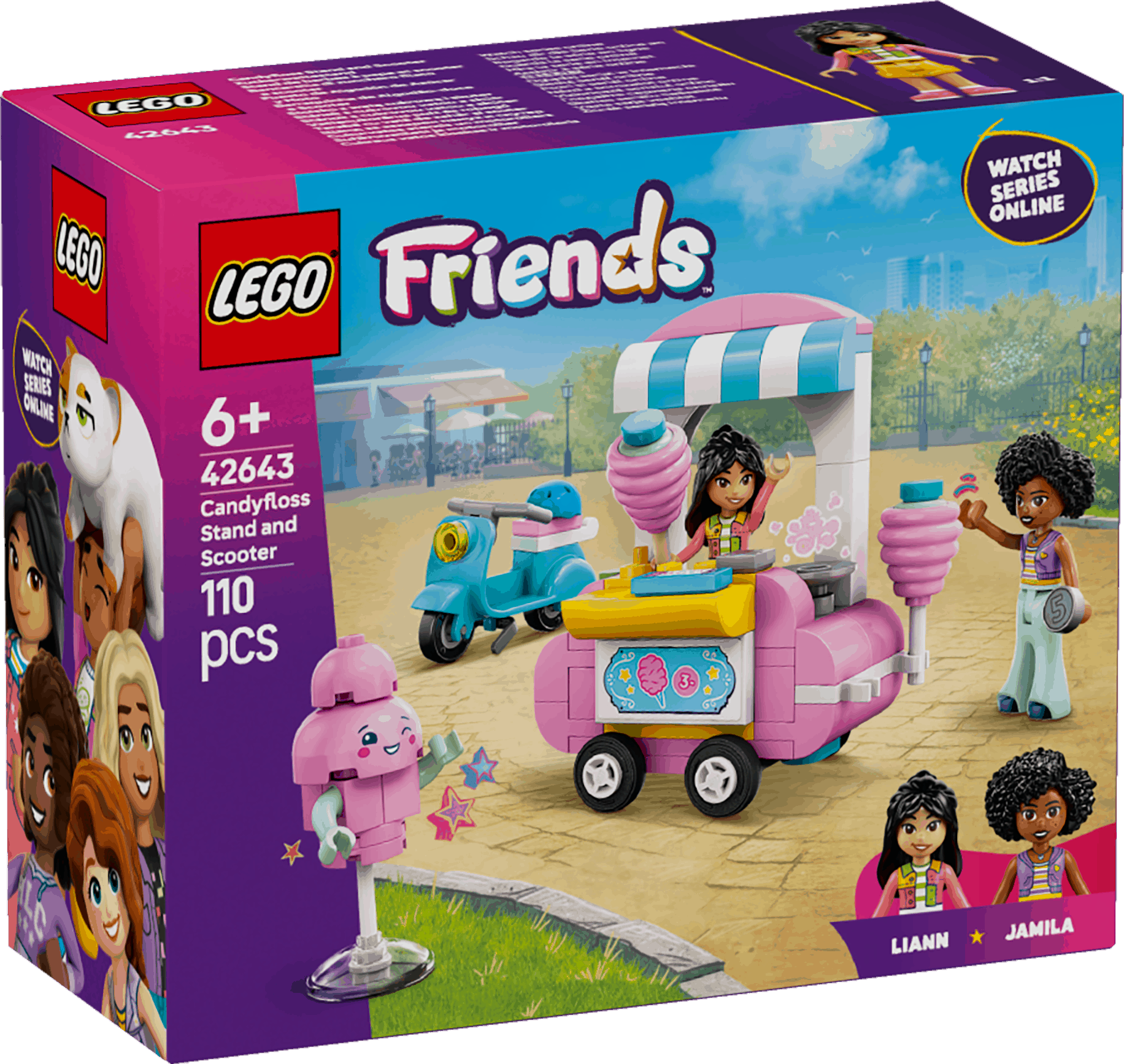 Lego Friends 42643 Cotton Candy Stand & Scooter Playset for Age 6 & Up - Glamorous Boutique