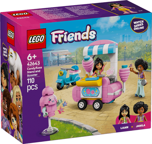 Lego Friends 42643 Cotton Candy Stand & Scooter Playset for Age 6 & Up - Glamorous Boutique