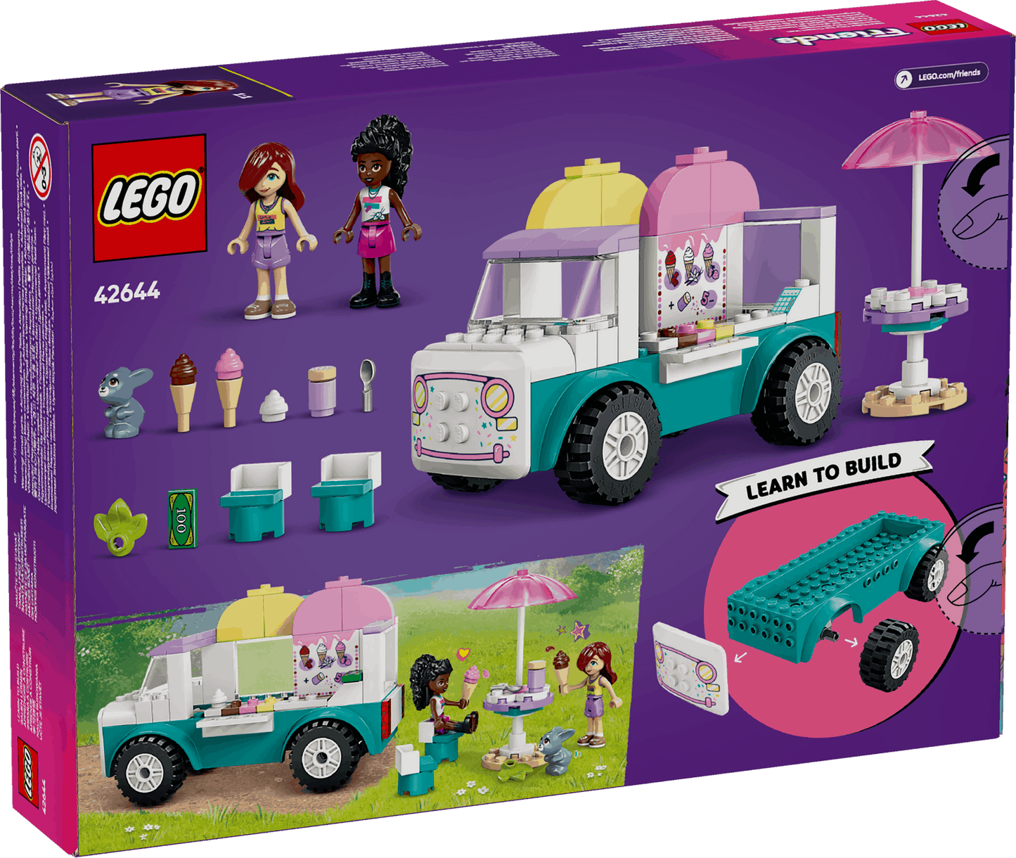 Lego Friends 42644 Heartlake City Ice Cream Truck Playset for Ages 4+ - Glamorous Boutique