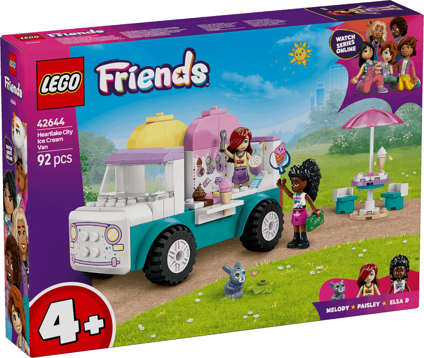 Lego Friends 42644 Heartlake City Ice Cream Truck Playset for Ages 4+ - Glamorous Boutique