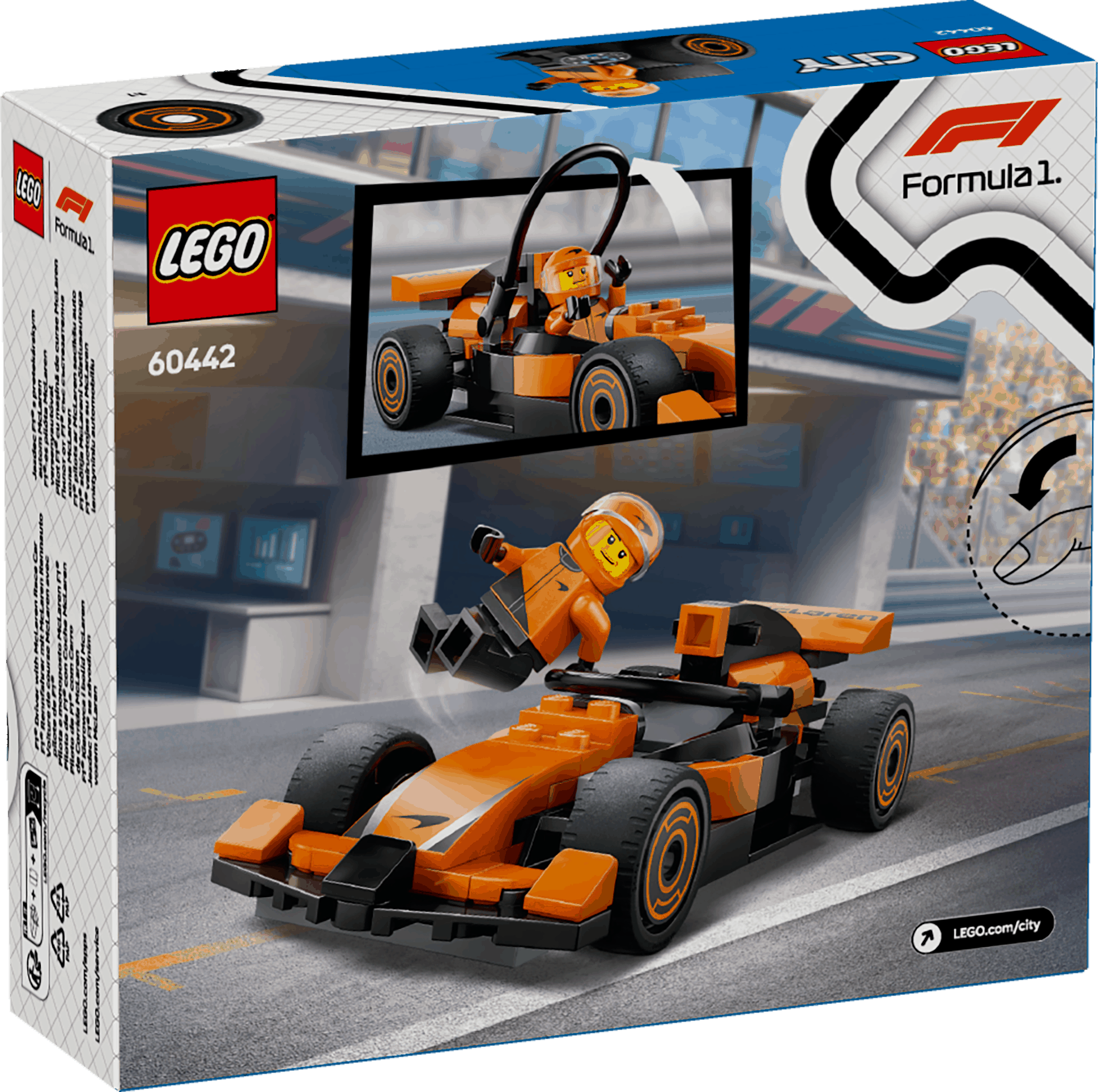 Lego City 60442 F1 Driver with McLaren Race Car Playset for Age 6 & Up - Glamorous Boutique