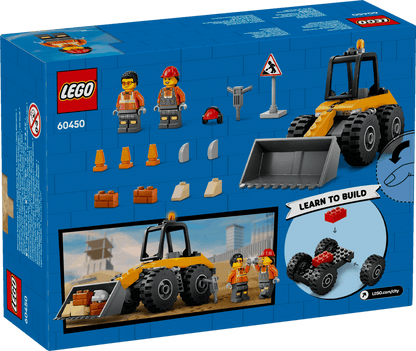 Lego City 60450 Yellow Construction Wheel Loader Playset for Ages 4+ - Glamorous Boutique