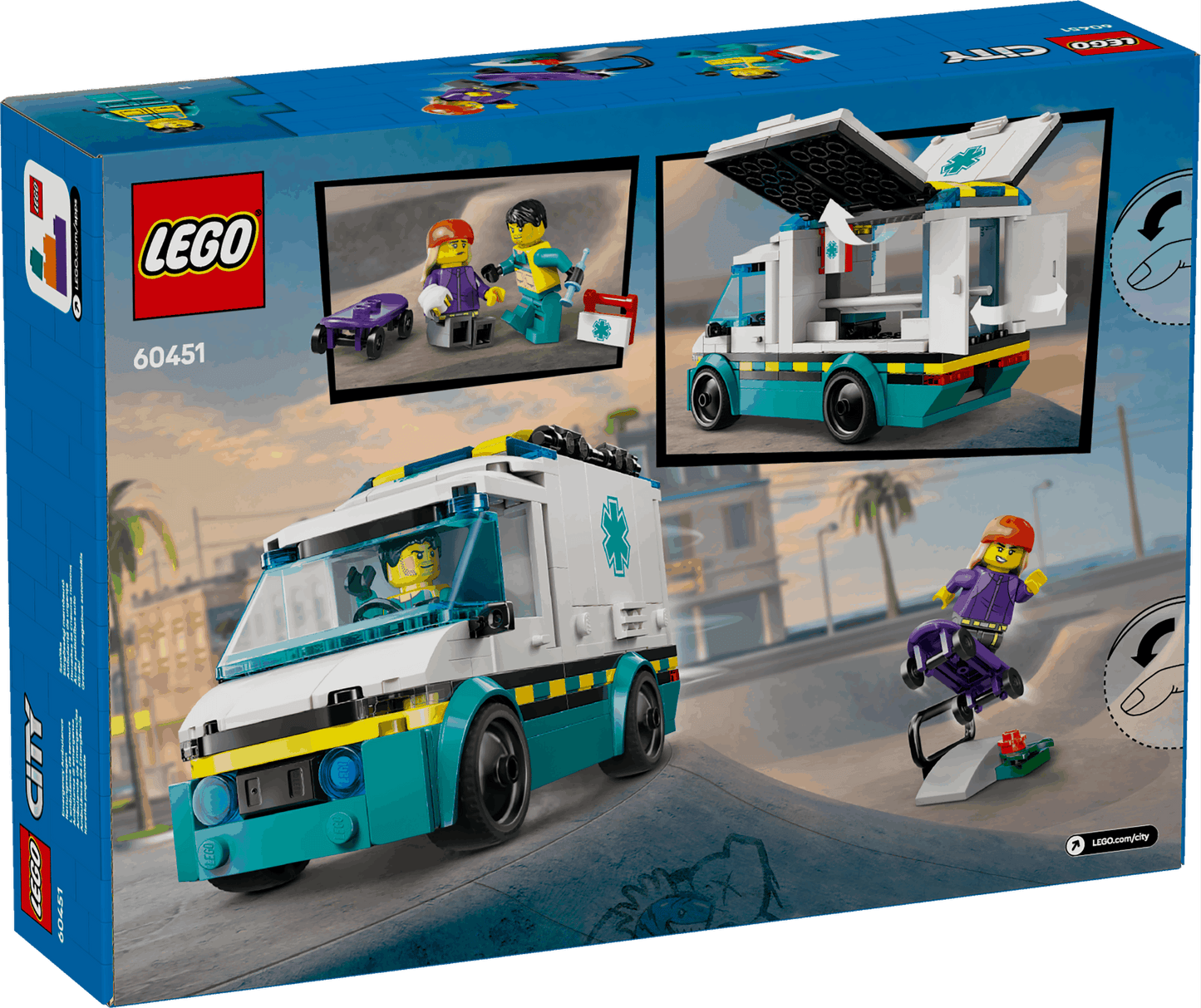 Lego City 60451 Emergency Ambulance Playset for Ages 5 and Up - Glamorous Boutique