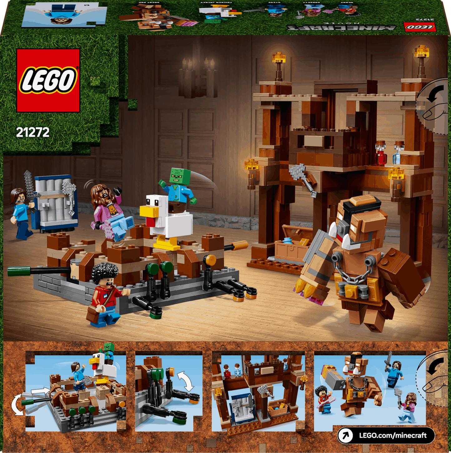 Lego Minecraft Movie 21272 Woodland Mansion Fighting Ring for Ages 10+ - Glamorous Boutique