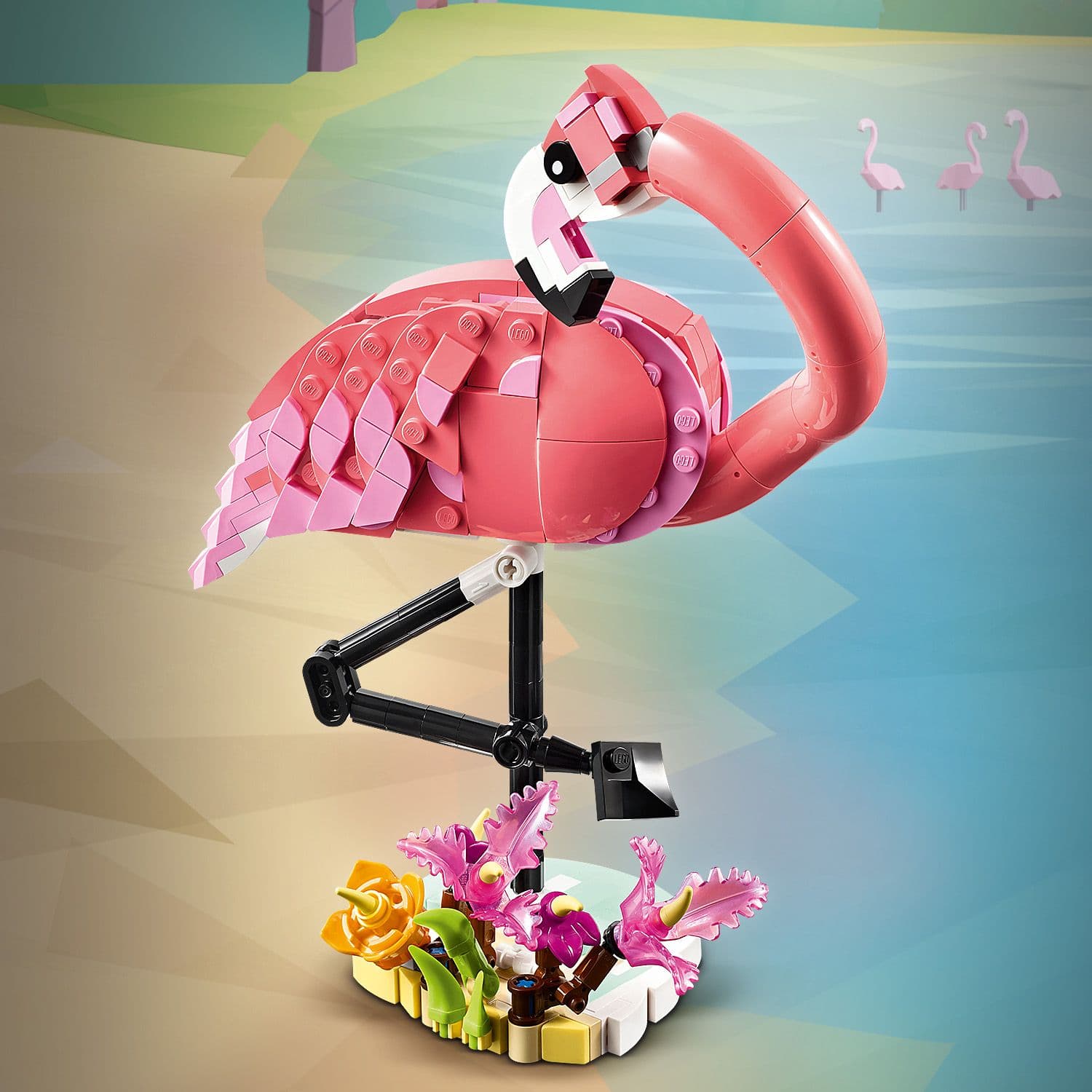 Lego Creator 3 in 1 31170 Wild Animals: Pink Flamingo for Ages 8 & Up - Glamorous Boutique