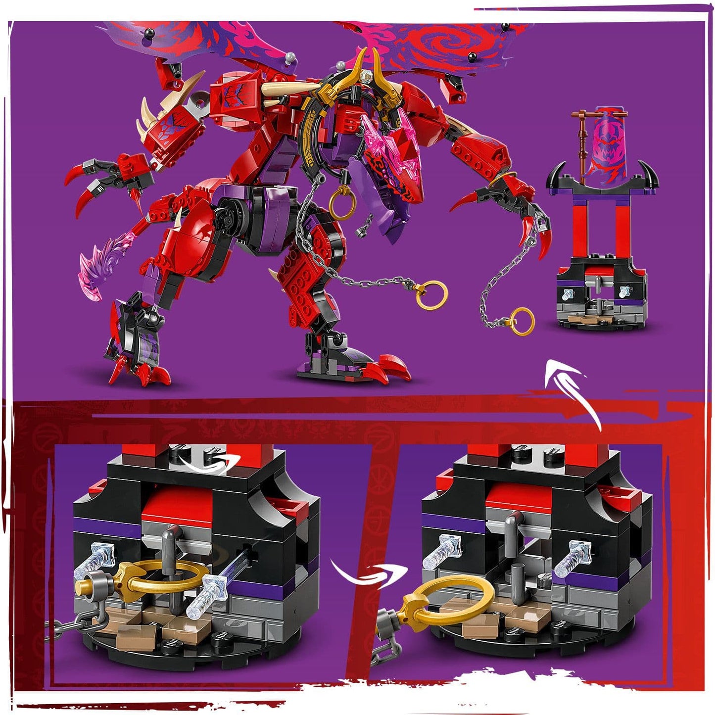 Lego Ninjago 71832 Thunderfang Dragon of Chaos Toy for Ages 8 and Up - Glamorous Boutique