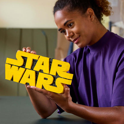 Lego Star Wars 75407 Brick-Built Star Wars Logo for Adults Ages 18+ - Glamorous Boutique