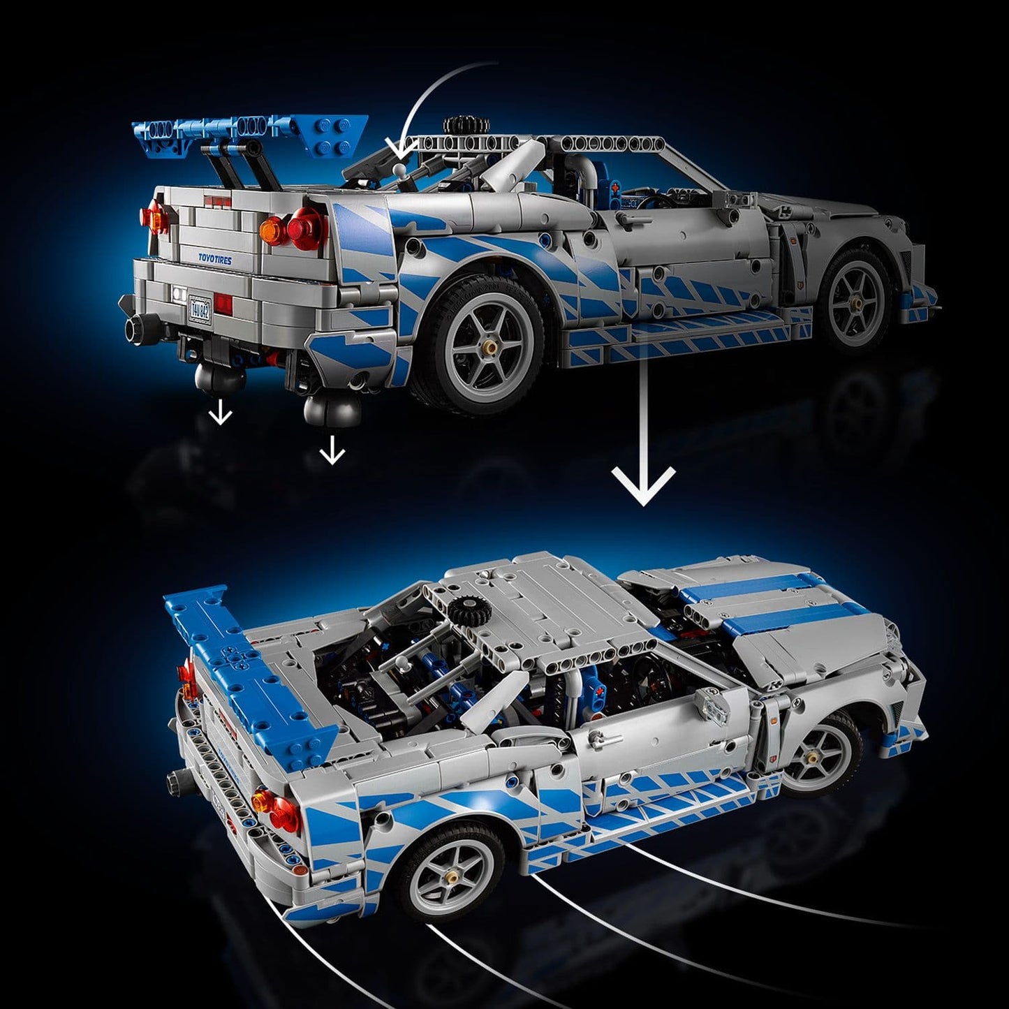 Lego Technic 42210 2 Fast 2 Furious Nissan Skyline GT-R (R34) Ages 18+ - Glamorous Boutique