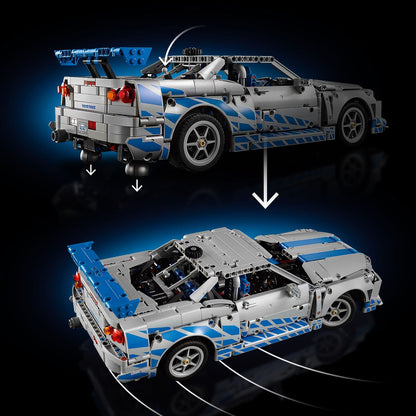 Lego Technic 42210 2 Fast 2 Furious Nissan Skyline GT-R (R34) Ages 18+ - Glamorous Boutique
