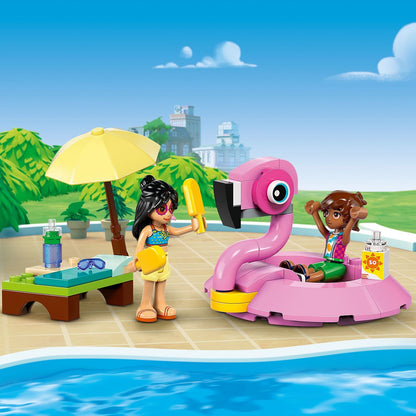 Lego Friends 42658 Unicorn & Flamingo Pool Party Set for Ages 5 and Up - Glamorous Boutique