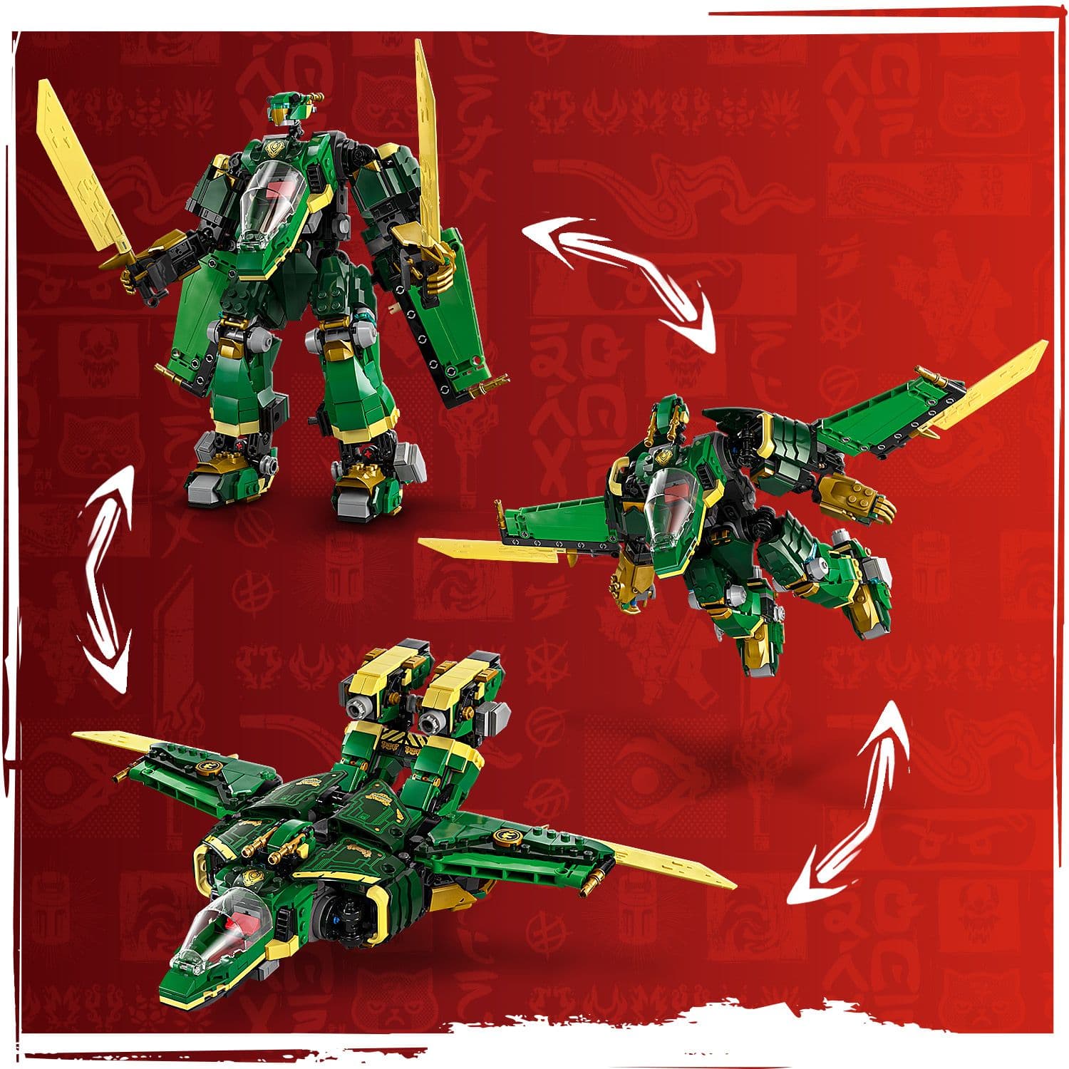 Lego Ninjago 71845 Lloyd’s Jet Mech Buildable Playset for Age 9 and Up - Glamorous Boutique