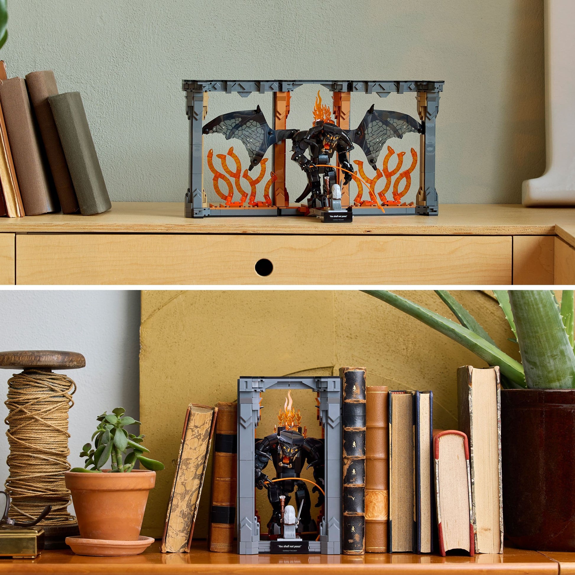 Lego Icons 10367 The Lord of the Rings: Balrog Book Nook for Ages 18+ - Glamorous Boutique