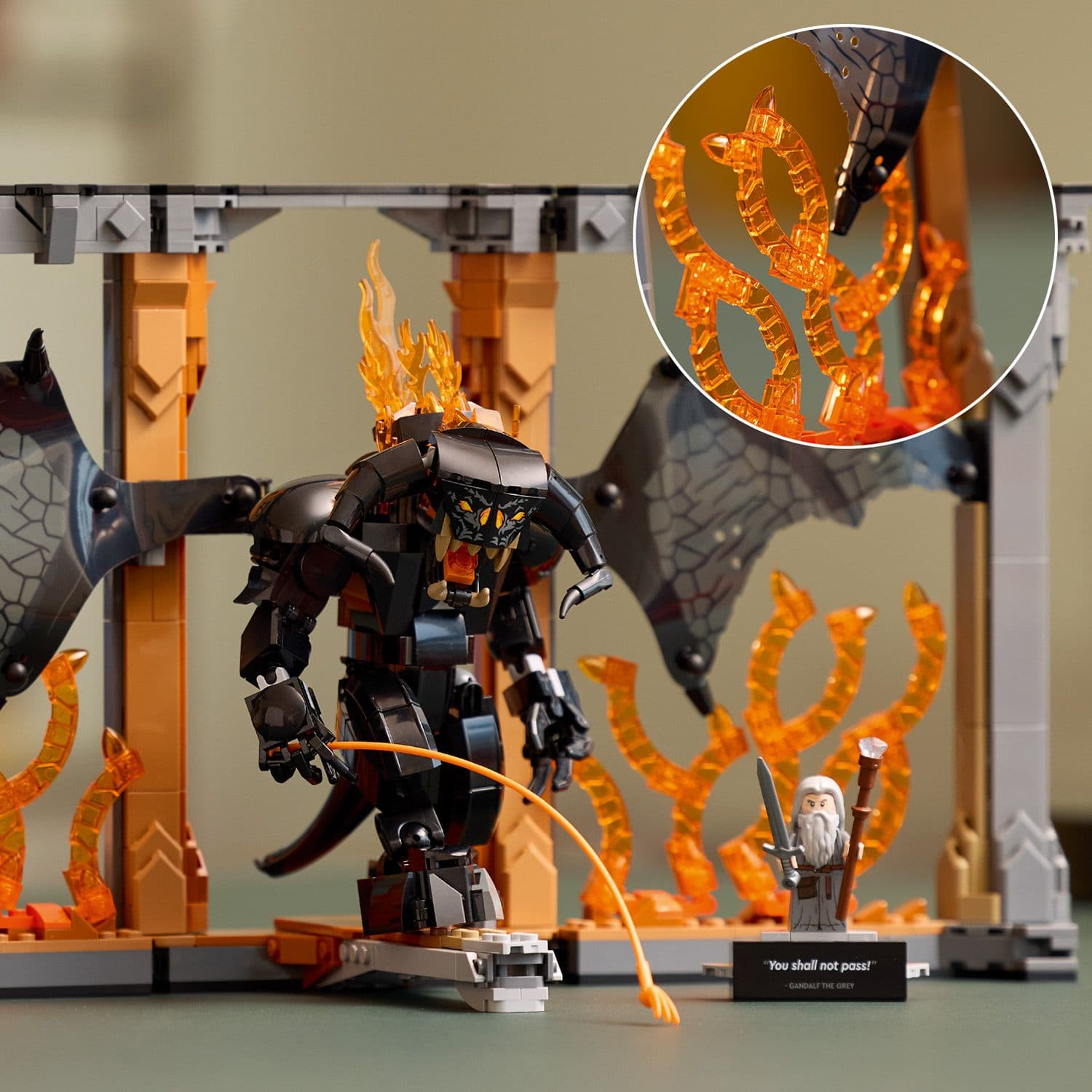Lego Icons 10367 The Lord of the Rings: Balrog Book Nook for Ages 18+ - Glamorous Boutique