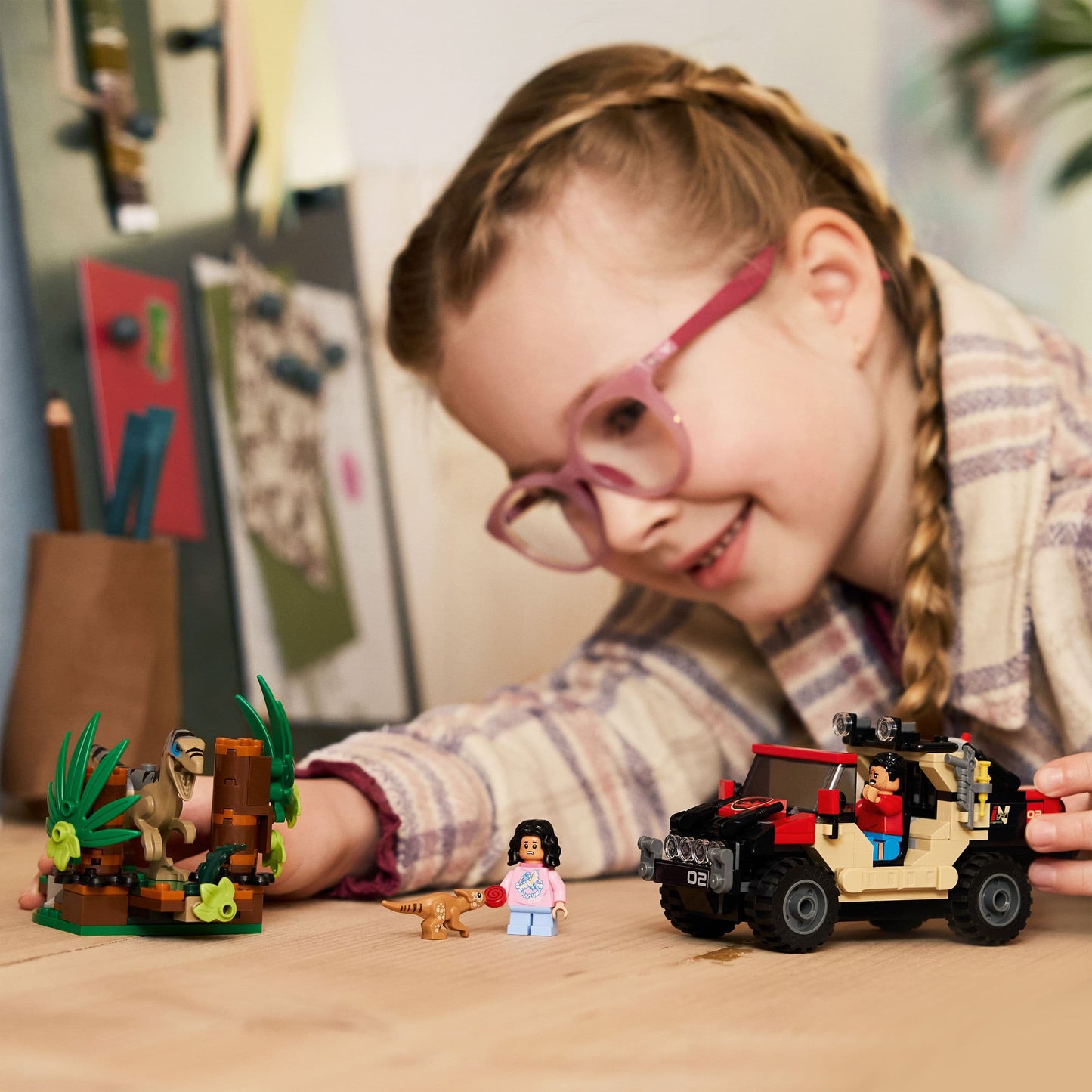 Lego Jurassic World 76972 Raptor Off-Road Escape for Ages 6 and Up - Glamorous Boutique