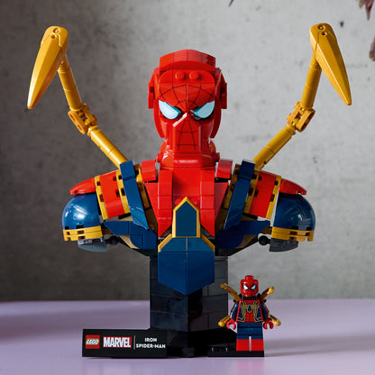 Lego Marvel 76326 Iron Spider-Man Bust Collectable for Adults Age 18+ - Glamorous Boutique