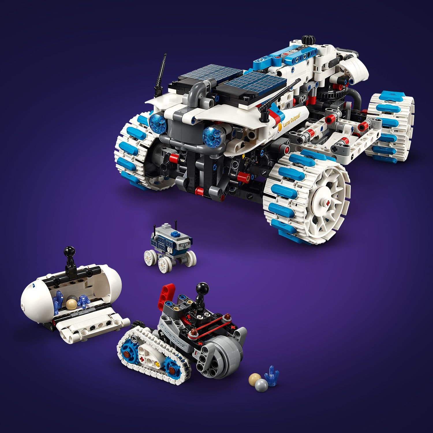 Lego Technic 42211 Lunar Outpost Moon Rover Space Vehicle for Ages 10+ - Glamorous Boutique