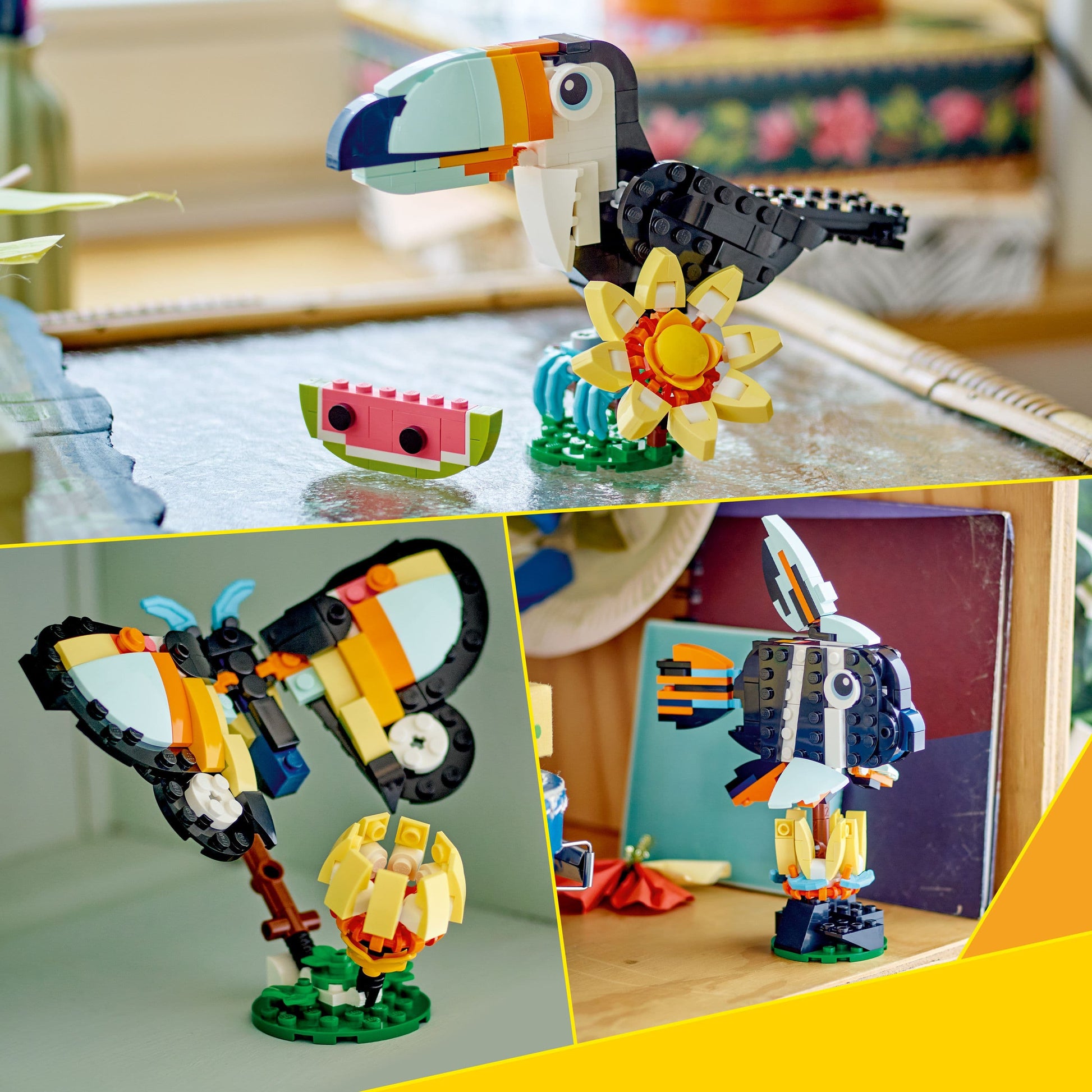 Lego Creator 3 in 1 31173 Wild Animals: Tropical Toucan for Age 7 & Up - Glamorous Boutique