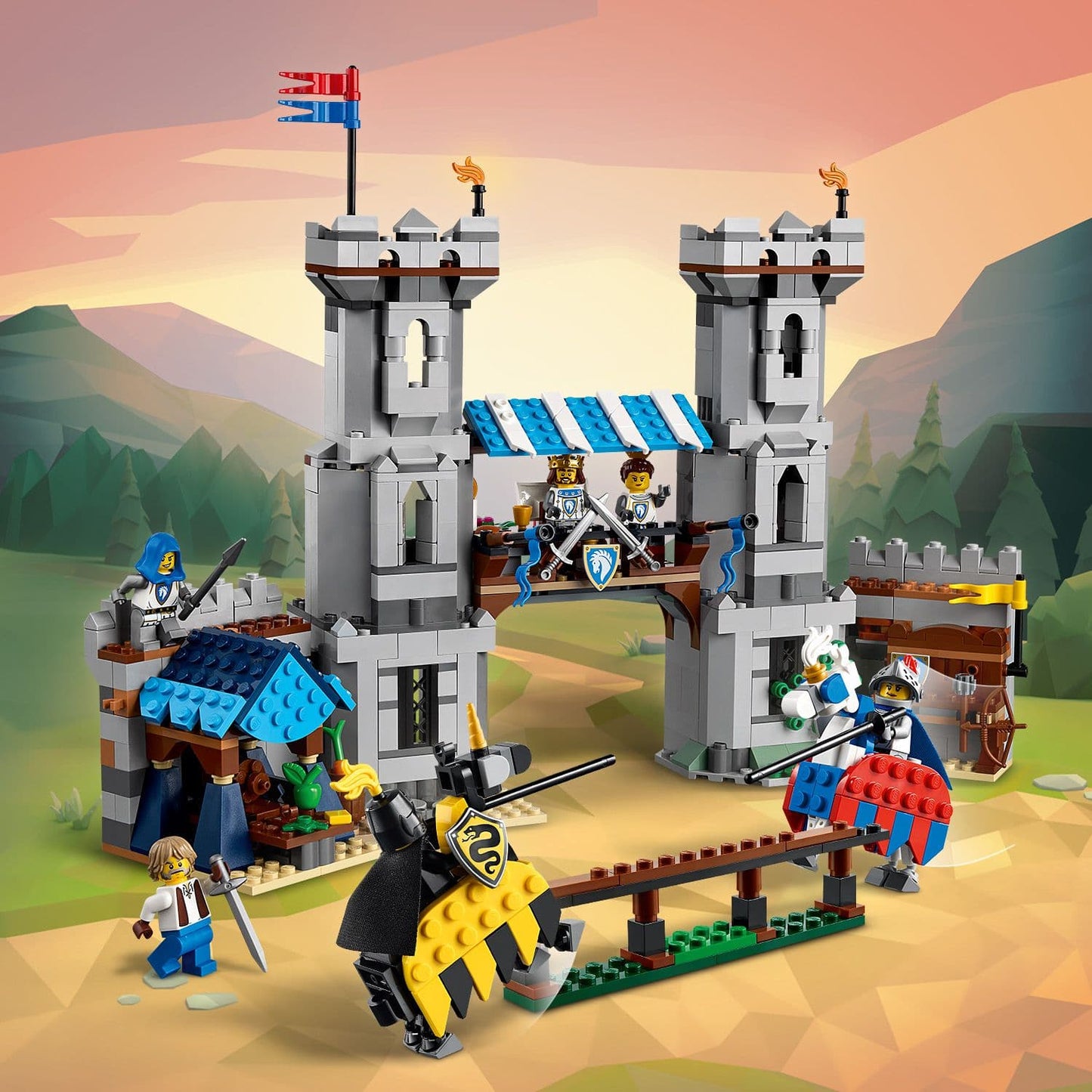 Lego Creator 3 in 1 31168 Medieval Horse Knight Castle for Ages 9 & Up - Glamorous Boutique