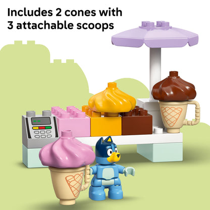 Lego Duplo Bluey 10458 Ice Cream Trip with Bluey for Toddlers Ages 2+ - Glamorous Boutique