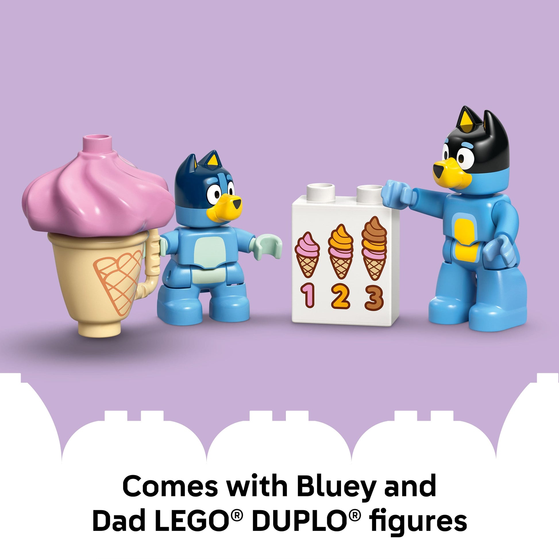 Lego Duplo Bluey 10458 Ice Cream Trip with Bluey for Toddlers Ages 2+ - Glamorous Boutique