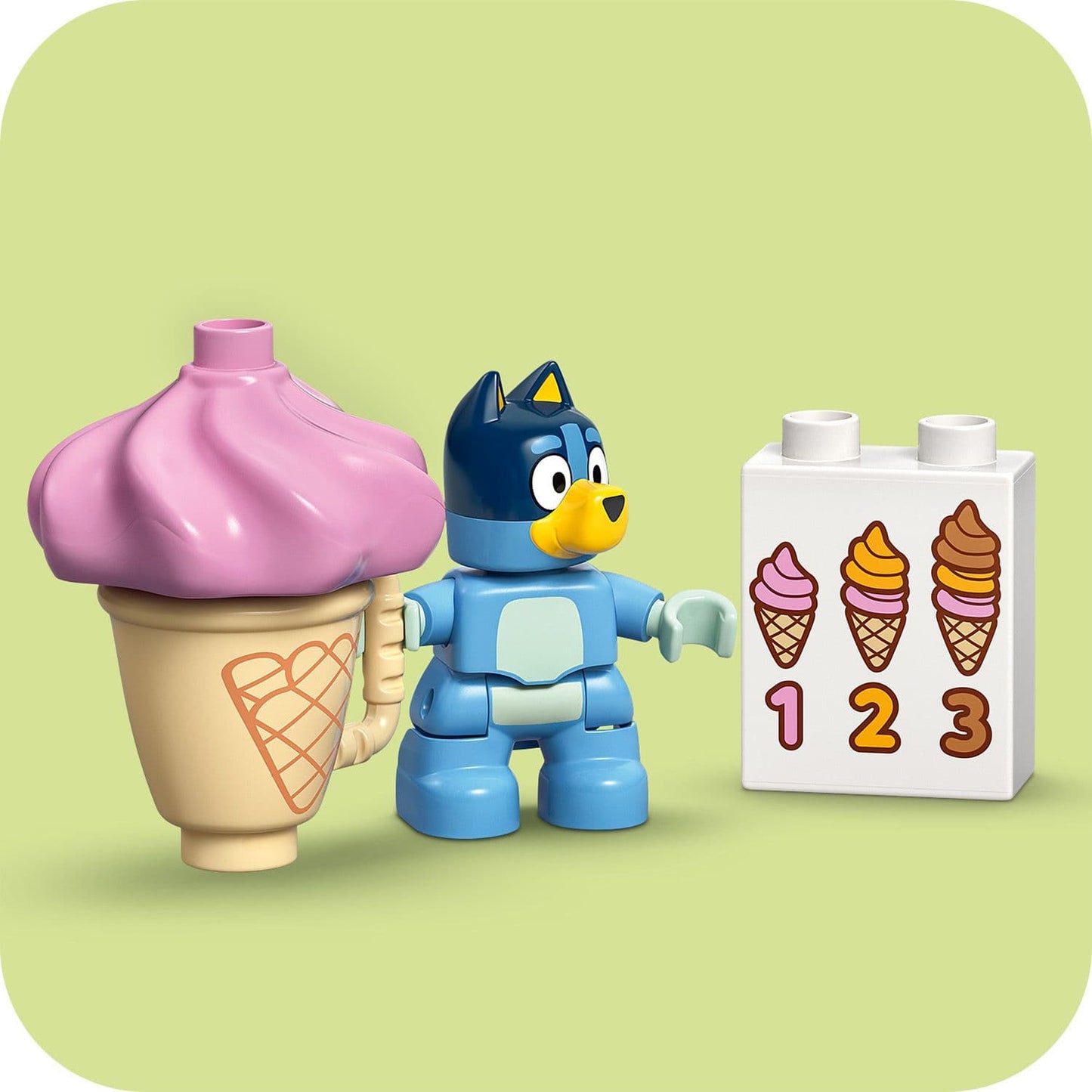 Lego Duplo Bluey 10458 Ice Cream Trip with Bluey for Toddlers Ages 2+ - Glamorous Boutique
