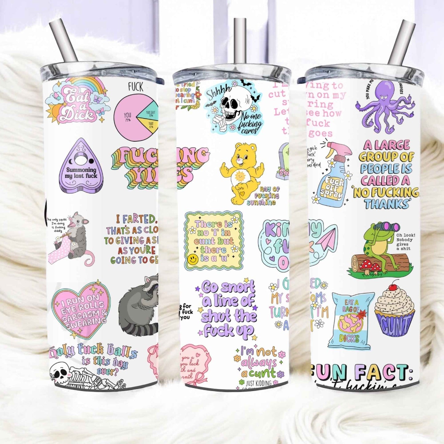 Sweary 20oz tumbler new design - Glamorous Boutique