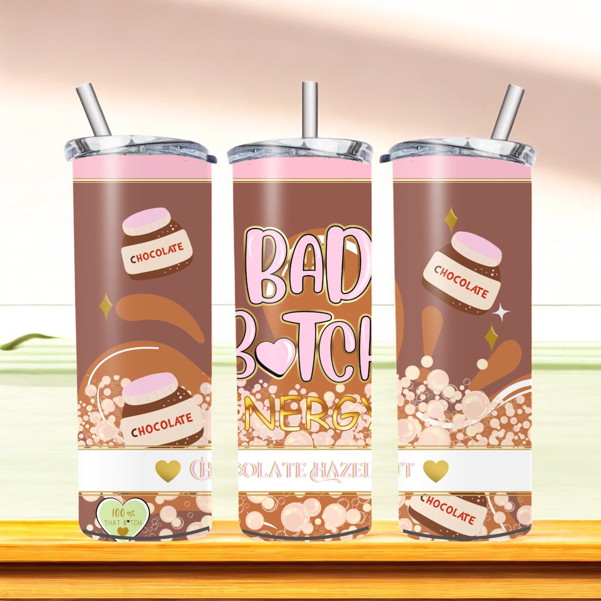 Bad B energy 20oz tumblers - Glamorous Boutique