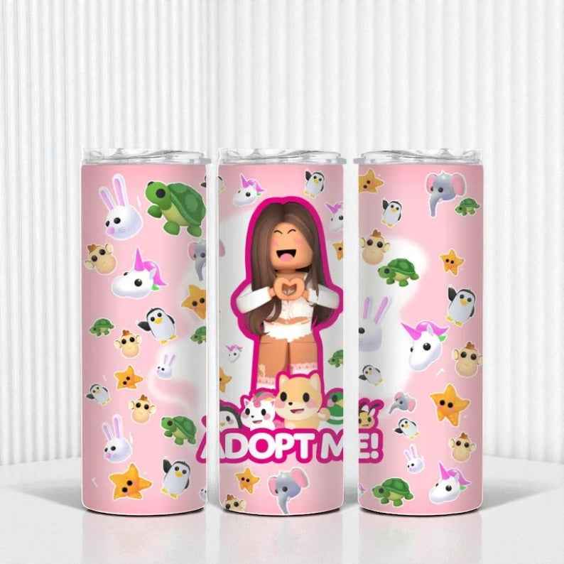 Adopt me RB pink tumbler - Glamorous Boutique