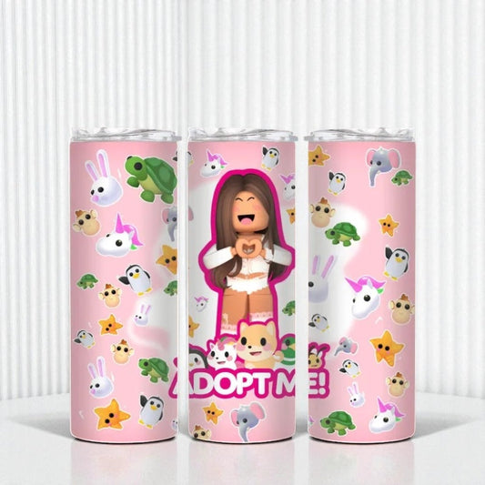 Adopt me RB pink tumbler - Glamorous Boutique