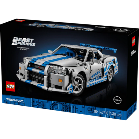 Lego Technic 42210 2 Fast 2 Furious Nissan Skyline GT-R (R34) Ages 18+ - Glamorous Boutique