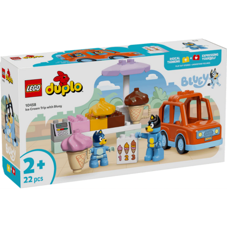Lego Duplo Bluey 10458 Ice Cream Trip with Bluey for Toddlers Ages 2+ - Glamorous Boutique