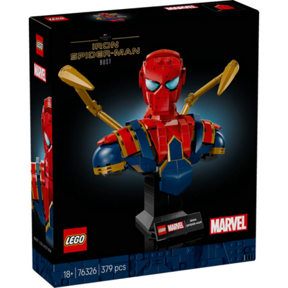 Lego Marvel 76326 Iron Spider-Man Bust Collectable for Adults Age 18+ - Glamorous Boutique
