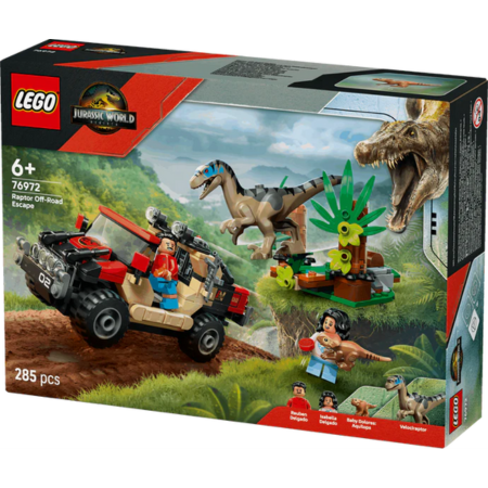 Lego Jurassic World 76972 Raptor Off-Road Escape for Ages 6 and Up - Glamorous Boutique