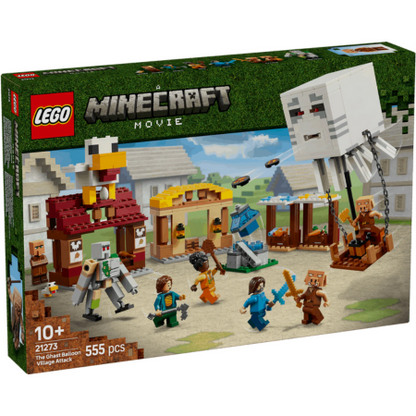 Lego Minecraft Movie 21273 The Ghast Balloon Village Attack Ages 10+ - Glamorous Boutique