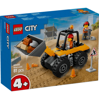 Lego City 60450 Yellow Construction Wheel Loader Playset for Ages 4+ - Glamorous Boutique