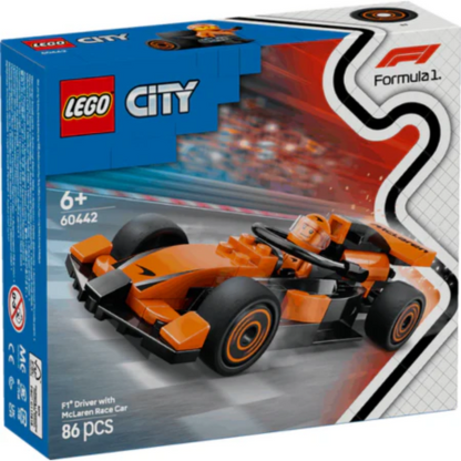Lego City 60442 F1 Driver with McLaren Race Car Playset for Age 6 & Up - Glamorous Boutique